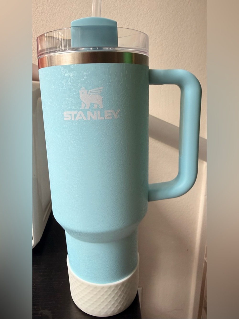 Stanley Light Blue Insulated Travel Mug with Handle